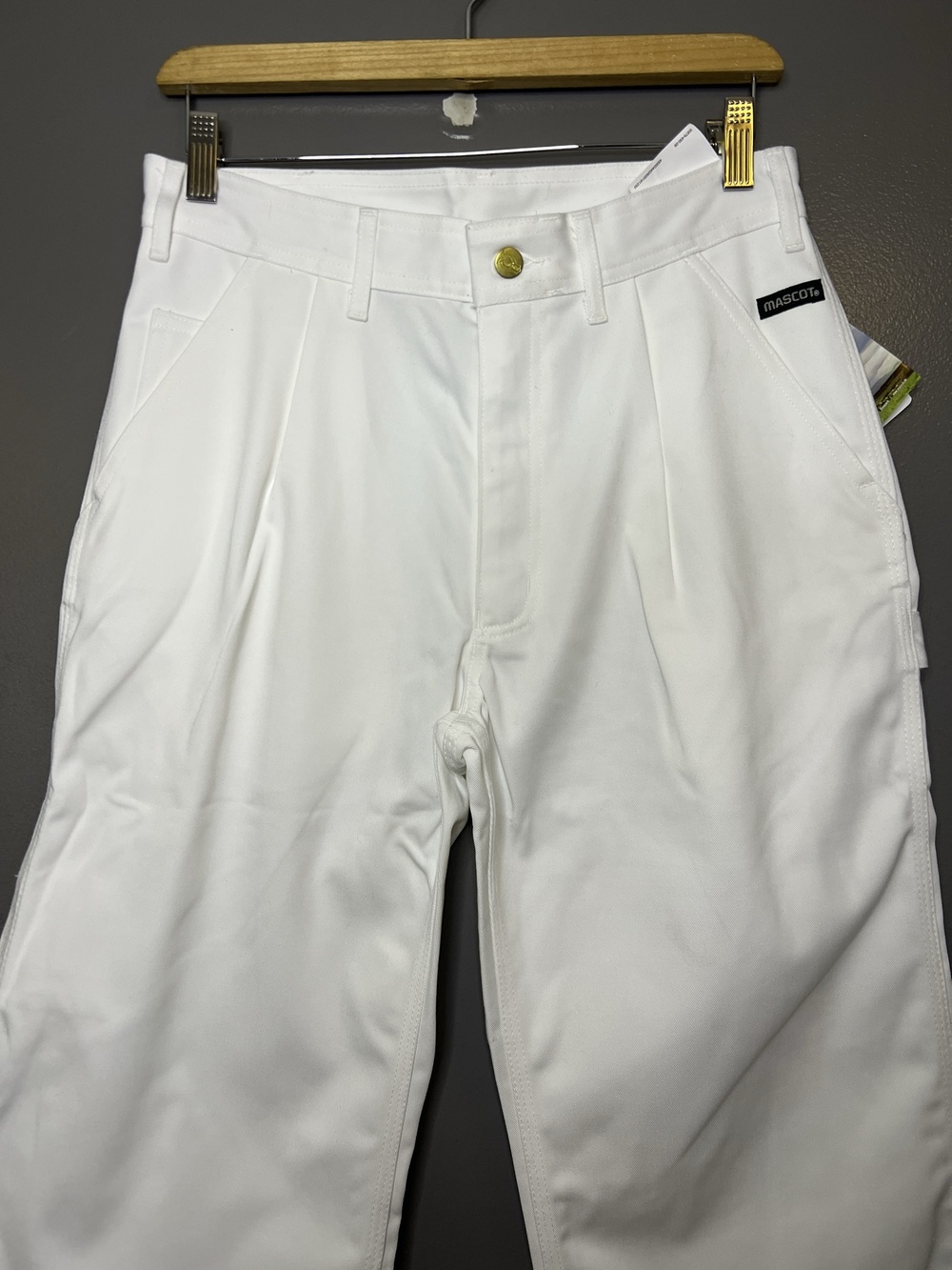 Mascot Cargo Pants Mens 32x32 White Montana Carpenter Workwear 00679-430-06